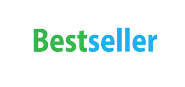 Das Wort „Bestseller“ in mehrfarbigen Buchstaben geschrieben.