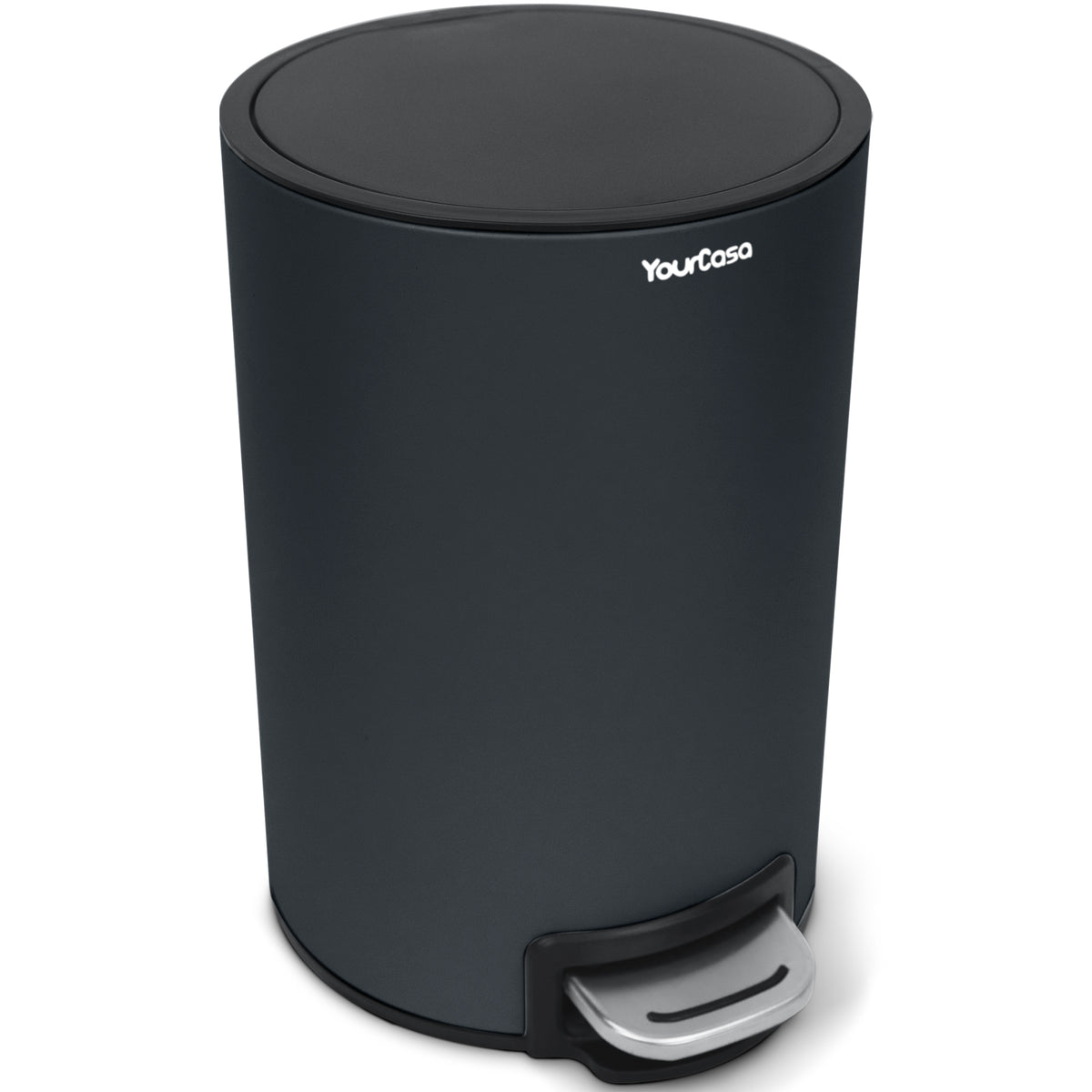 Ein YourCasa® Mülleimer Bad [5L] auf weißem Hintergrund.