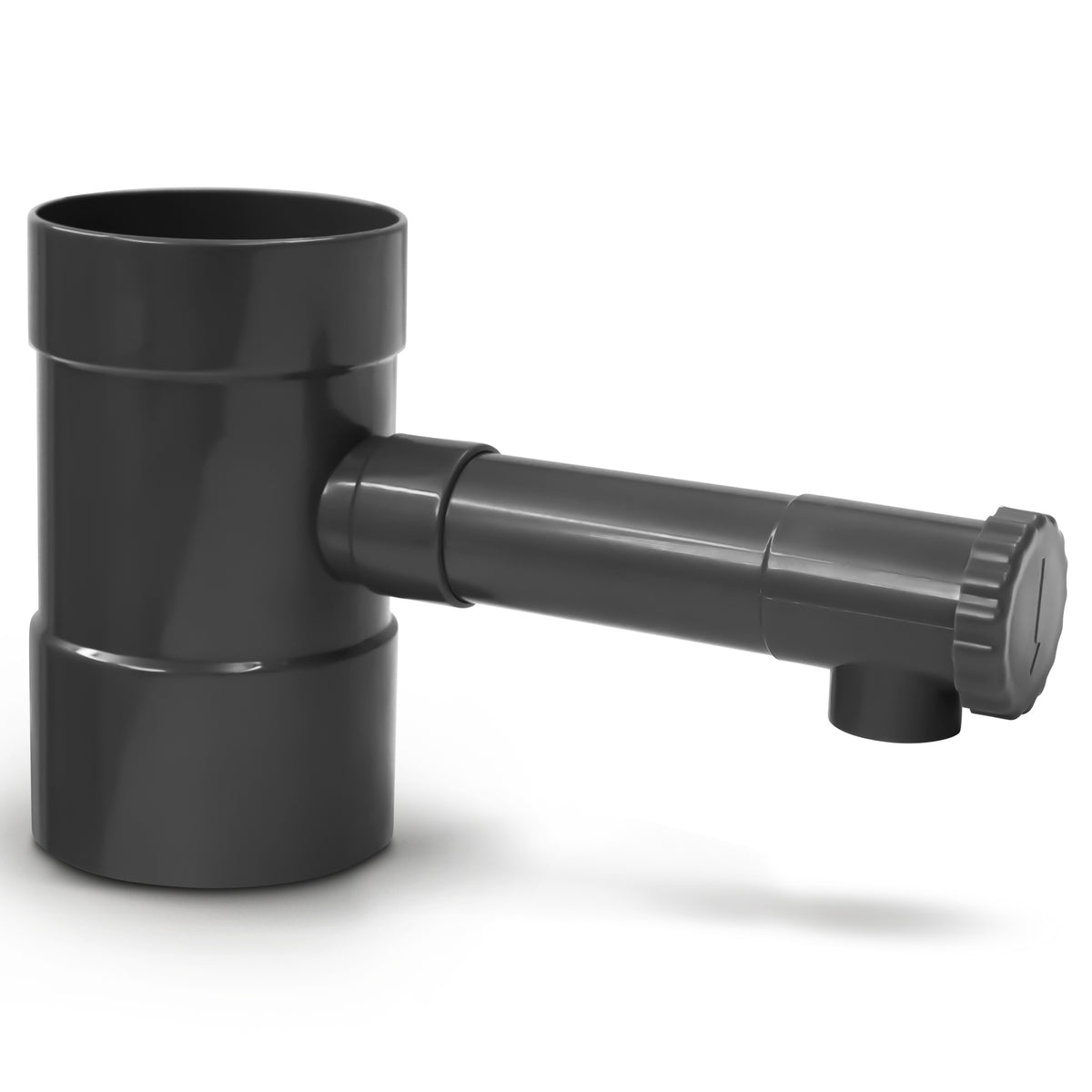 Regensammler mit Absperrhahn Fallrohr DN100 100mm – YourCasa
