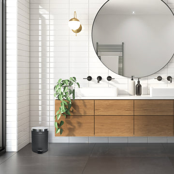 Mülleimer Edelstahl Retro Design 5L Anwendung Badezimmer – YourCasa