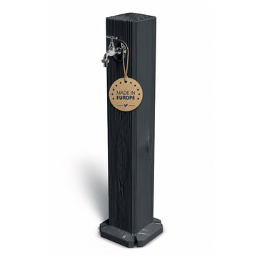 YourCasa Timberline Wassersäule Garten Anthrazit Holzoptik