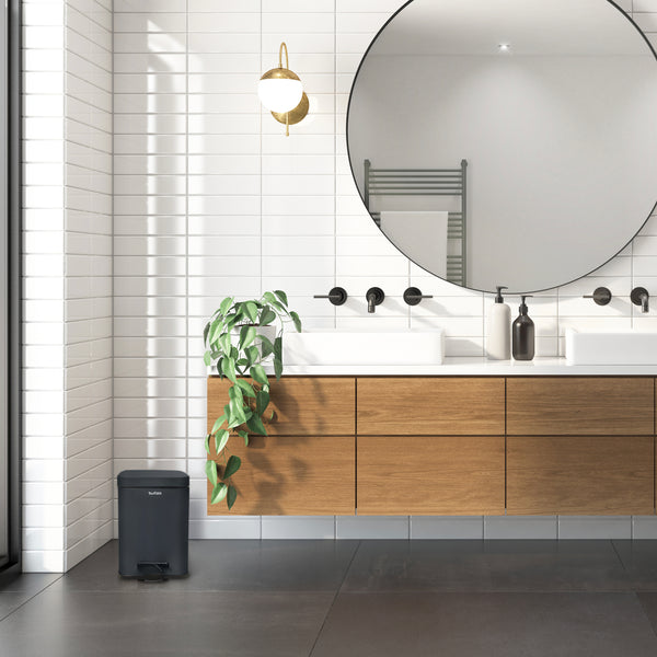 Mülleimer Bad eckig 5L Inneneimer mit Griff Detailansicht – YourCasa