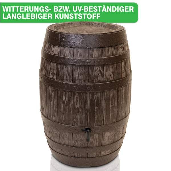 Regentonne 250/430 Liter [Barrel] – Eichenfassoptik