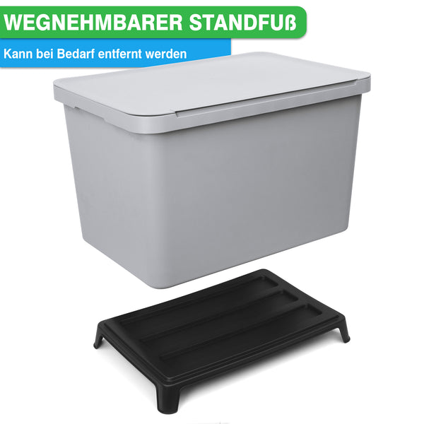 yourcisade.com Kunststoffbox zur Mülltrennung mit abnehmbarem Unterstell.