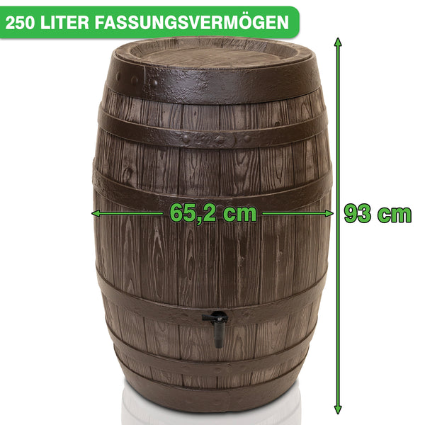 Regentonne 250/430 Liter [Barrel] – Eichenfassoptik