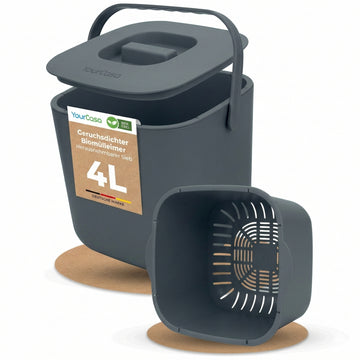 Biomülleimer Küche 4L spülmaschinenfest geruchsdicht – YourCasa