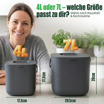 Biomülleimer 4L Küche Anwendung beim Kochen geruchsdicht – YourCasa