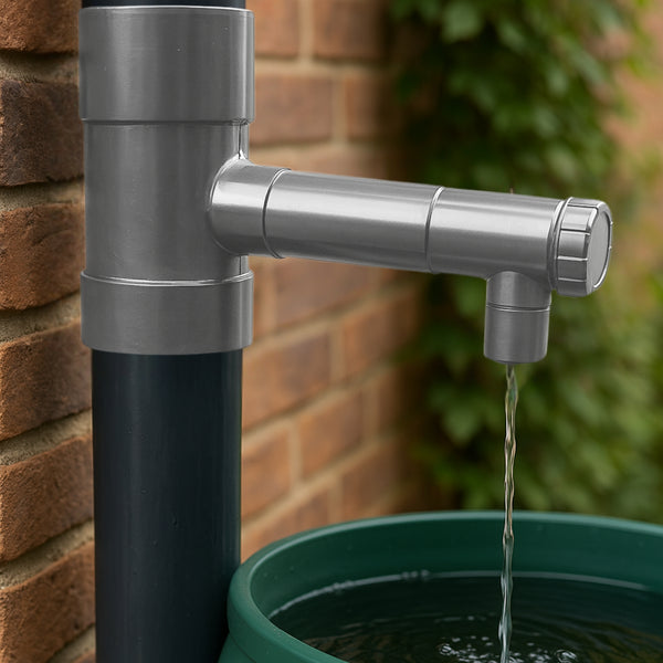 Regensammler DN100 Absperrhahn Installation Detailansicht – YourCasa