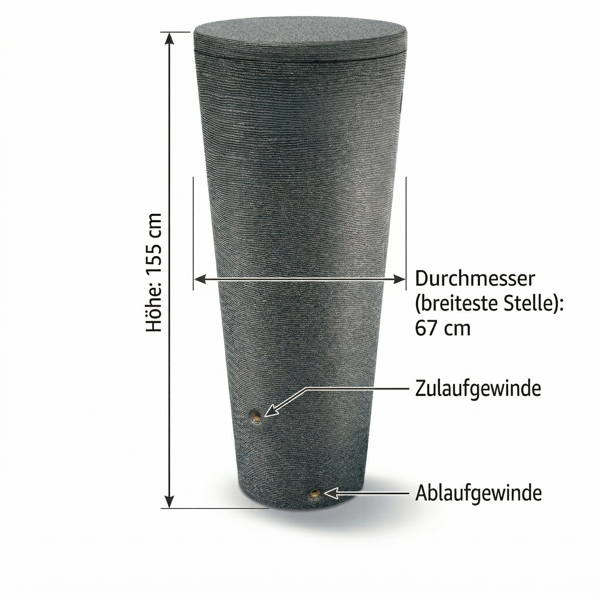 Tubo Tank Regentonne 320L Garten Anwendungsbeispiel – YourCasa