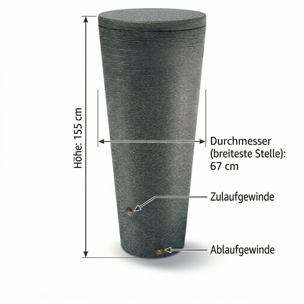 Tubo Tank Regentonne 320L Garten Anwendungsbeispiel – YourCasa