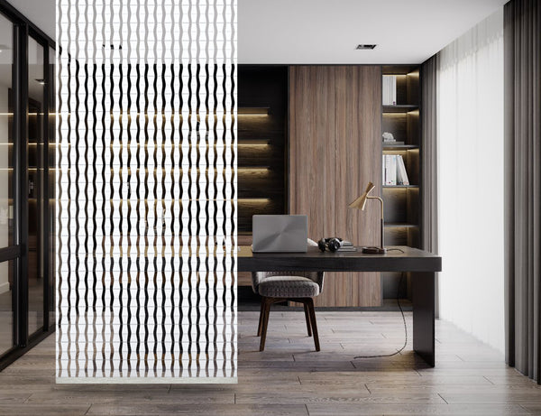 Raumteiler hängend [Designelement] Blickfang und Dekoration in jedem Raum | Trennwand ist Lichtdurchlässig – Raumtrenner 118 x 240 cm