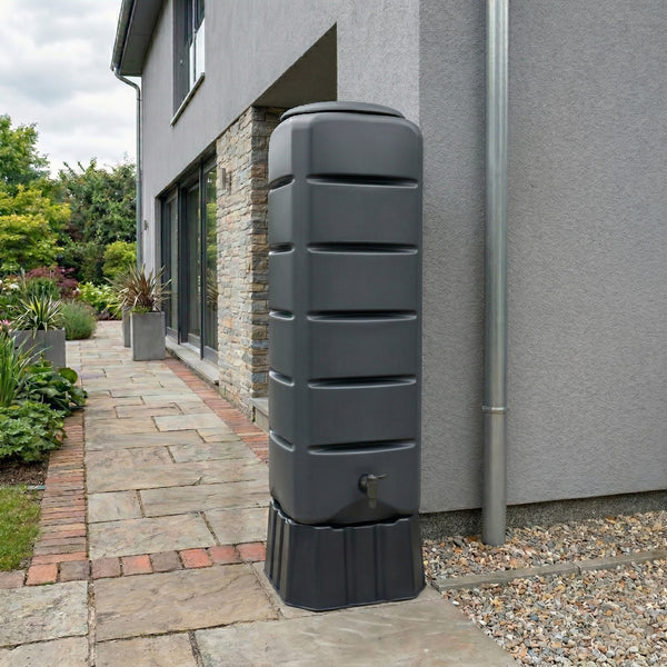 YourCasa Tower Regentonne 120L Anthrazit Detailansicht – YourCasa