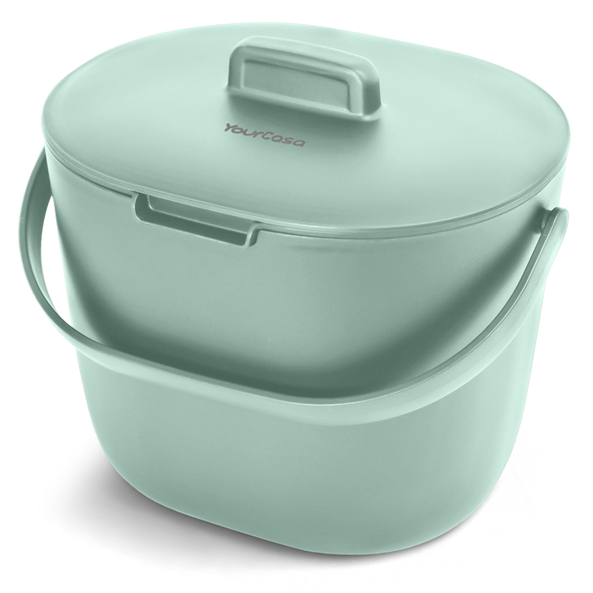 Biomülleimer Komposteimer Küche mint grün mit Deckel geruchsarm nachhaltig