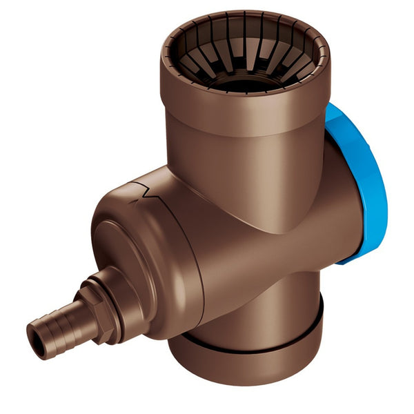 Regensammler [Downpipe70] – mit Überlaufschutz und Absperrhahn