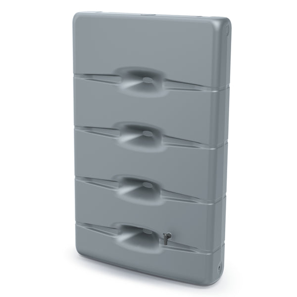 Aqua Wall Regentonne 400L in Grau platzsparender Wandtank – YourCasa
