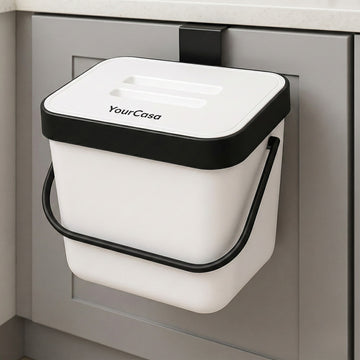 Biomülleimer 7L mit Halterung Sieb geruchsdicht für Küche – YourCasa