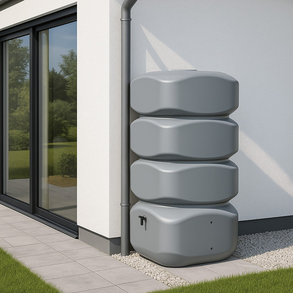 Wandtank Regentonne 700L Grau Garten – YourCasa