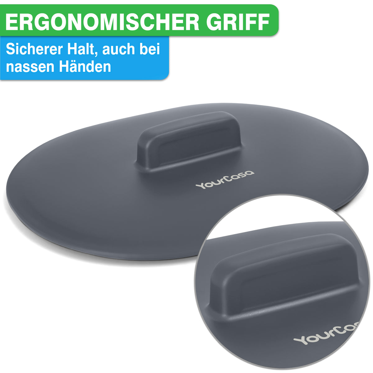Komposteimer mit Deckel ergonomischer Griff Biomülleimer luftdicht