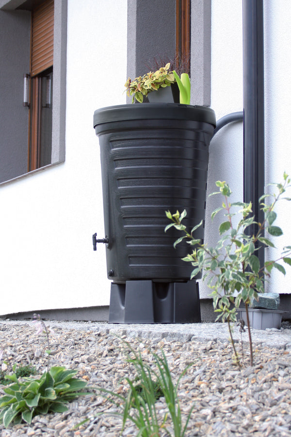 Regentonne 210 Liter PureFlow mit Deckel und Wasserhhan / optional mit Standfuß - yourcisade.com