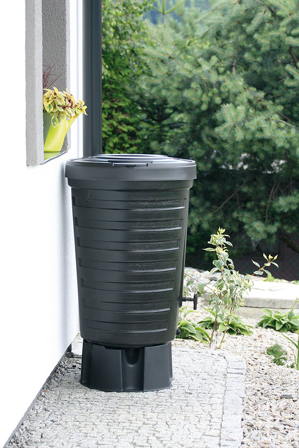 Regentonne 210 Liter PureFlow mit Deckel und Wasserhhan / optional mit Standfuß - yourcisade.com