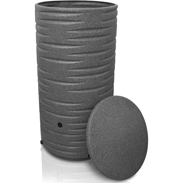 Regentonne 290 Liter Premium mit Metallgewinde und Deckel frostsicher – YourCasa