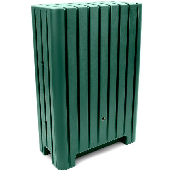 Vertikaler grüner Kunststoff YourCasa Regentonne 280 Liter [UrbanElegance] Outdoor Mülleimer mit Rippendesign und Rotationsverfahren von yourcisade.com.
